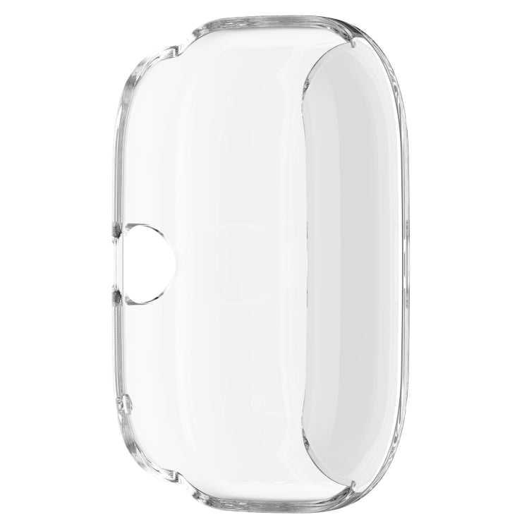 For Amazfit GTS4 Mini Full Coverage TPU Electroplating Watch Protective Case(Transparent)