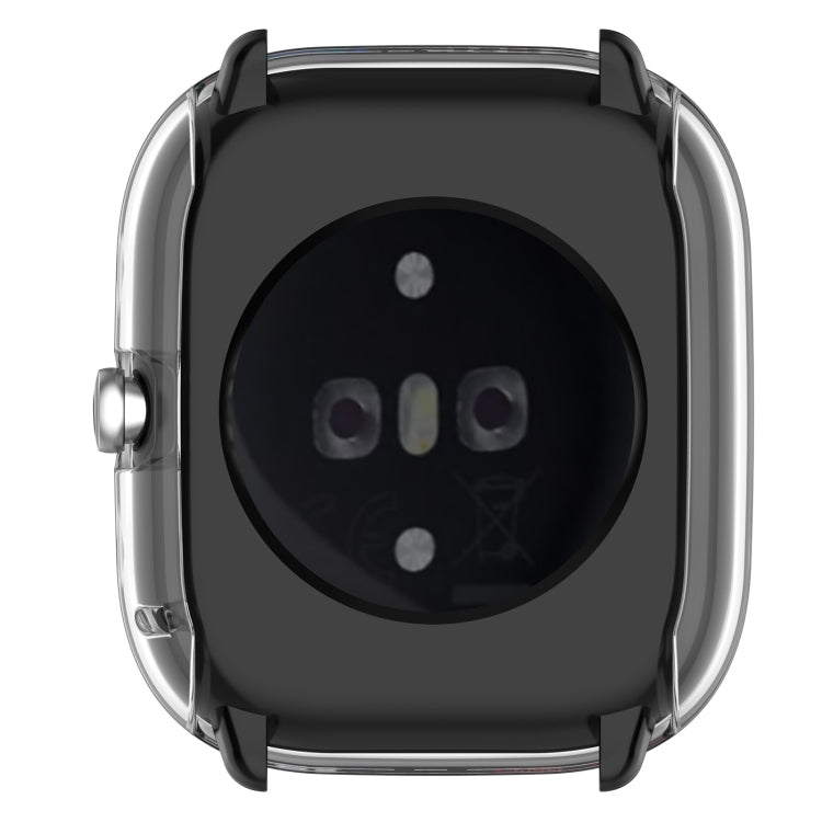 For Amazfit GTS4 Mini Full Coverage TPU Electroplating Watch Protective Case(Transparent)