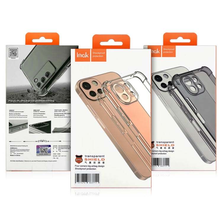For Sony Xperia 10 V imak Shockproof Airbag TPU Phone Case(Transparent Black)