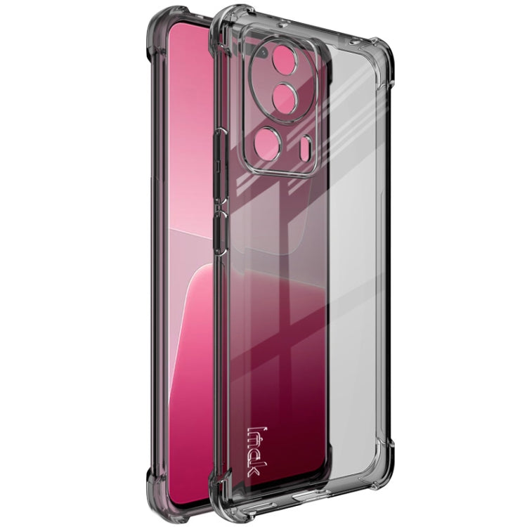 For Xiaomi 13 Lite 5G / Civi 2 5G imak Shockproof Airbag TPU Phone Case(Transparent Black)