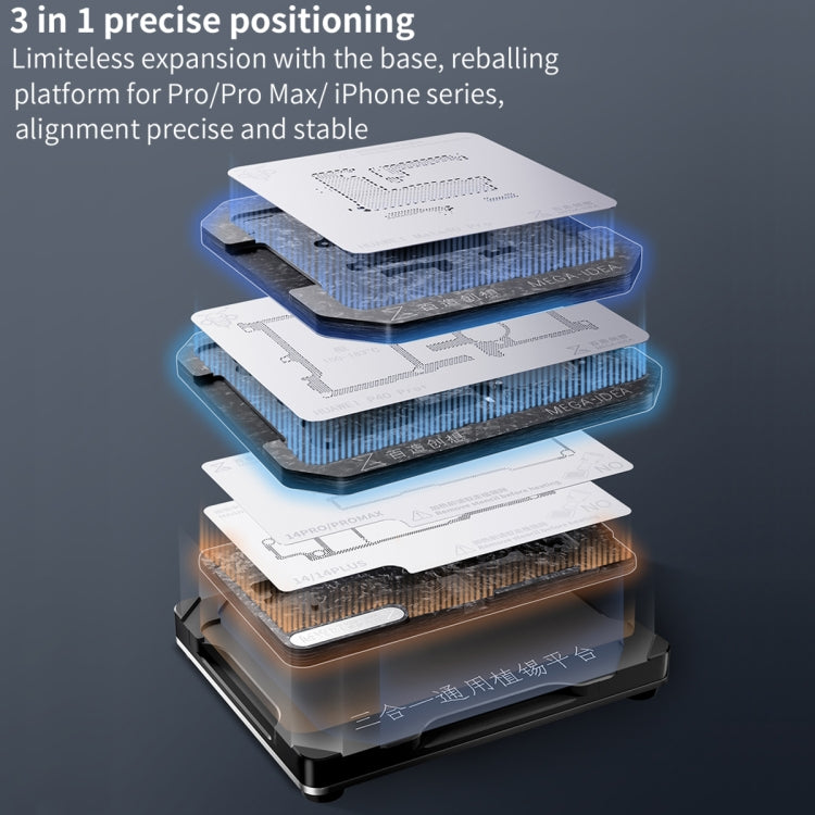 For Huawei Mate 40 Pro Qianli Mega-idea Multi-functional Middle Frame Positioning BGA Reballing Platform - Repair Platform by QIANLI | Online Shopping South Africa | PMC Jewellery | Buy Now Pay Later Mobicred