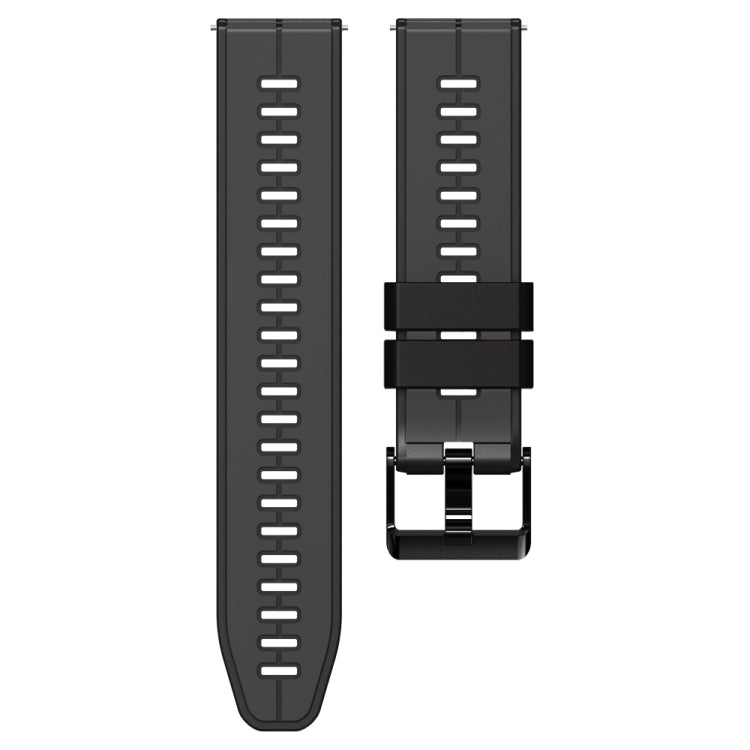 20mm Universal Vertical Line Two-Color Silicone Watch Band(Carbon Gray+Black) - free shipping - PMC Jewellery - Order now!