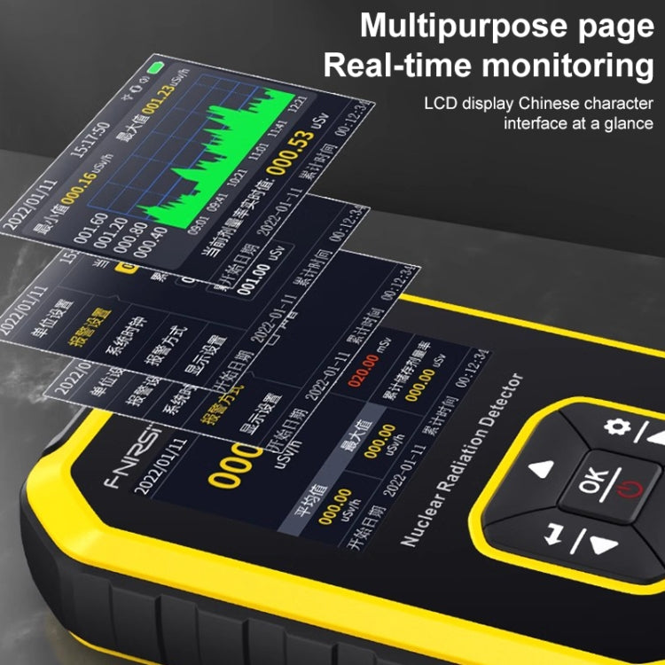 Fnirsi GC01 Home Lndustrial Marble Radioactive X / Y Ray Nuclear Radiation Detector Geiger Counter(Yellow) - free shipping - PMC Jewellery - Order now!