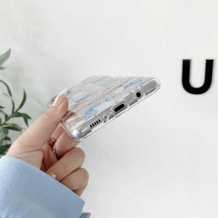 For Samsung Galaxy A14 5G High Translucent Electroplating Flower Pattern TPU + PC Phone Case(Hibiscus) - free shipping - PMC TechLife - Order now!