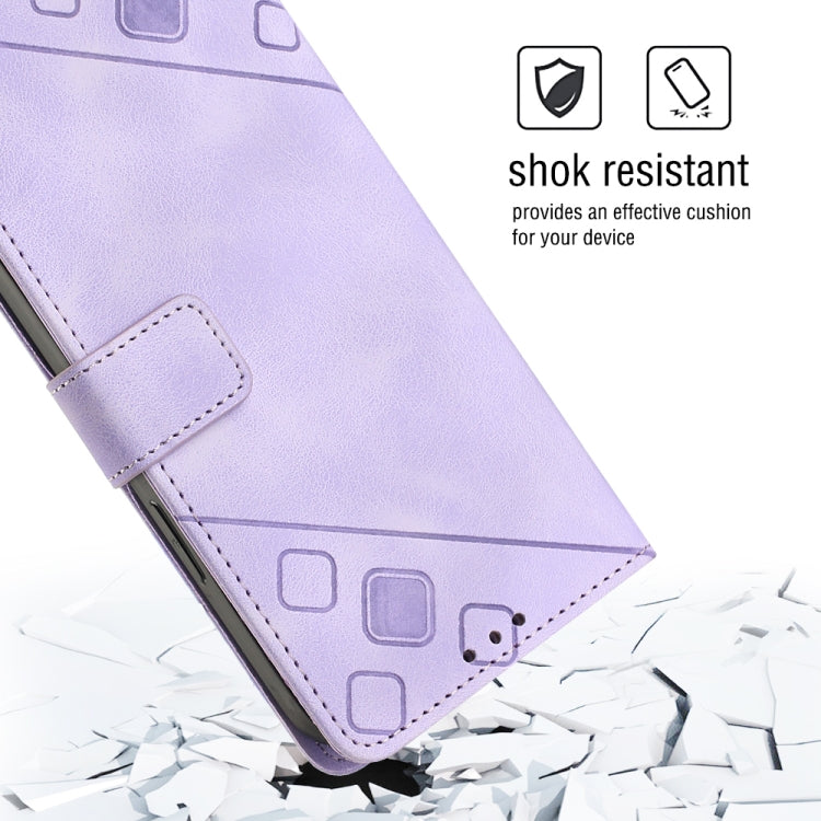 For Huawei nova 10 Skin-feel Embossed Leather Phone Case(Light Purple) - free shipping - PMC TechLife - Order now!