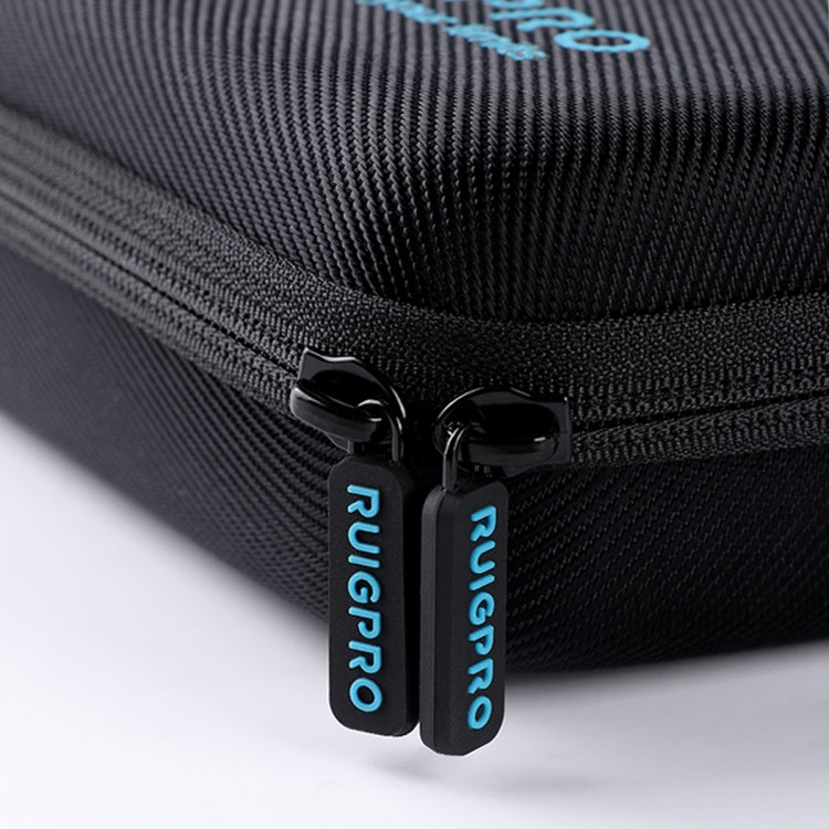For GoPro HERO8 / 7 / 6 RUIGPRO Shockproof Water-resistant Portable Case Box Size : 33.5cm x 24.7cm x 6.3cm(Black)