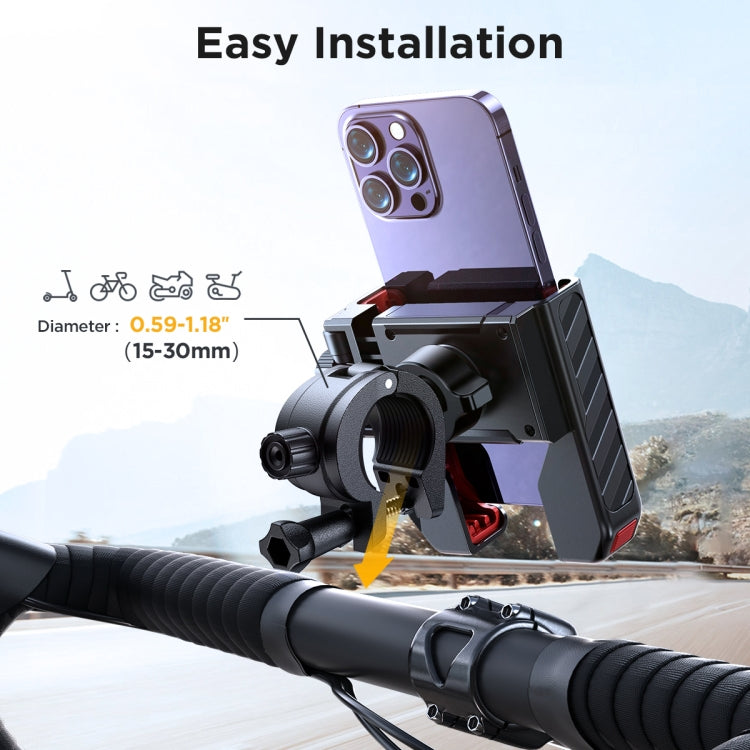JOYROOM JR-ZS266 Bicycle Handle Phone Mount Compatible with 4.7-6.8 inch(Black) - free shipping - PMC Jewellery - Order now!