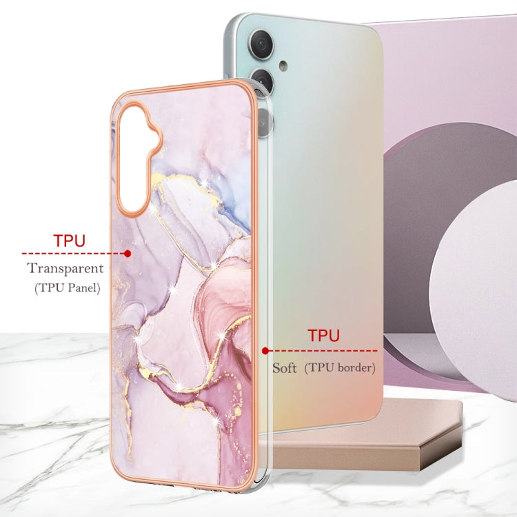 For Samsung Galaxy A24 Electroplating Marble Dual-side IMD Phone Case(Rose Gold 005) - free shipping - PMC TechLife - Order now!