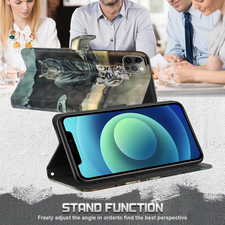 For Xiaomi Redmi Note 12 4G Global 3D Painting Pattern Flip Leather Phone Case(Cat Tiger) - free shipping - PMC TechLife - Order now!