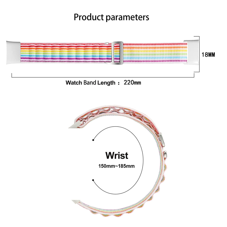 For Xiaomi Mi Band 7 Pro Loop Nylon Watch Band(Orange)