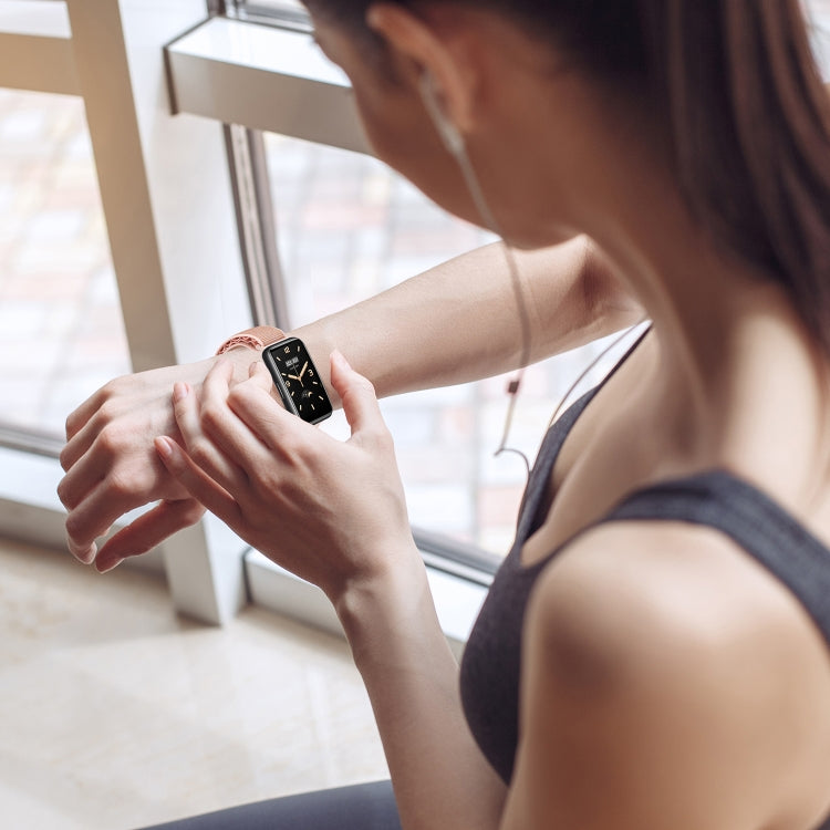 For Xiaomi Mi Band 7 Pro Loop Nylon Watch Band(Starlight Black)