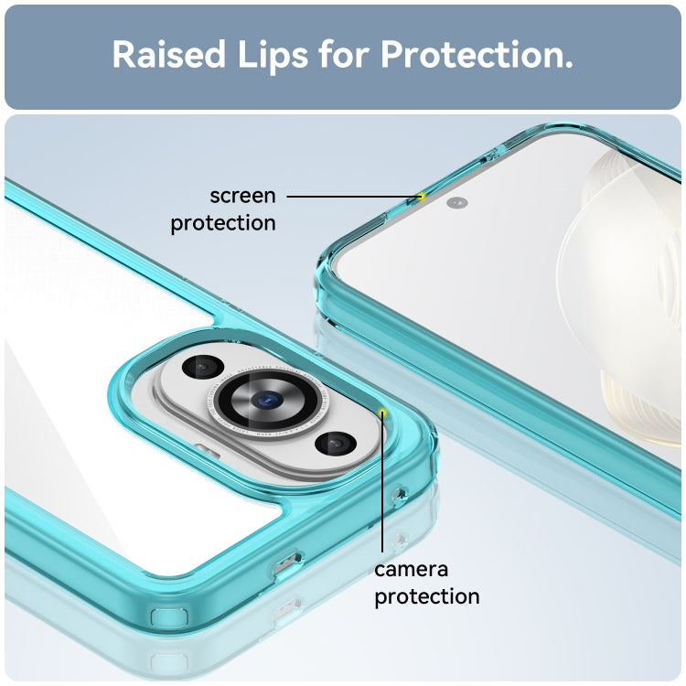 For Huawei Nova 11 Colorful Series Acrylic + TPU Phone Case(Transparent Blue) - free shipping - PMC TechLife - Order now!