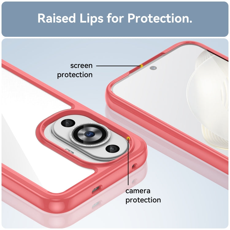 For Huawei Nova 11 Colorful Series Acrylic + TPU Phone Case(Red) - free shipping - PMC TechLife - Order now!