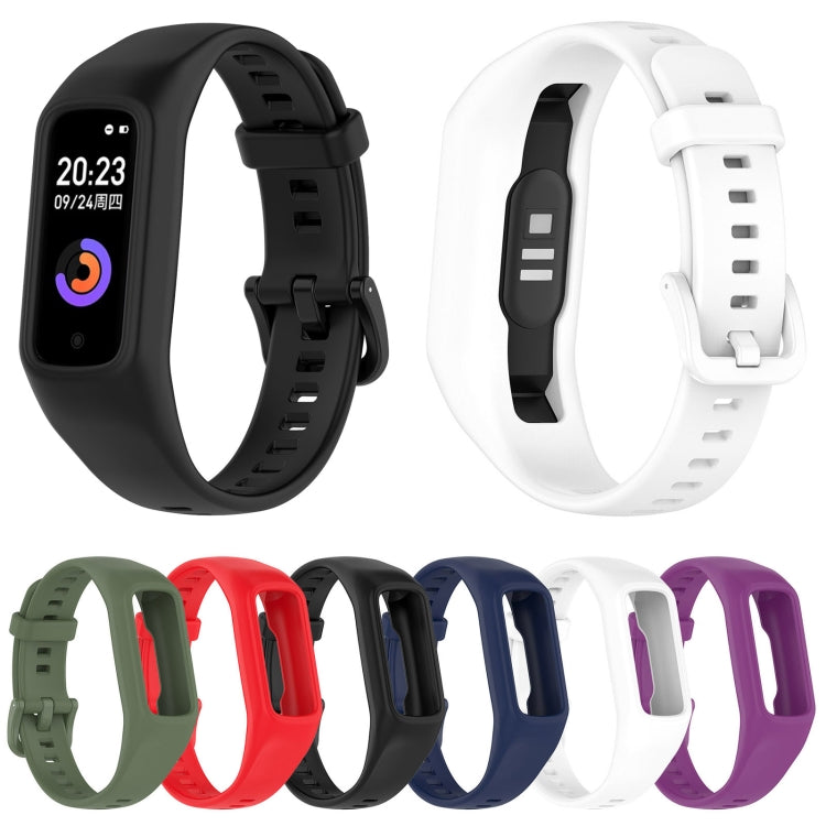 For Keep Band B2 Solid Color Integrated Silicone Watch Band(Purple)
