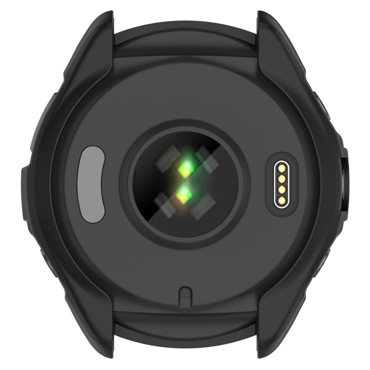 For Garmin Forerunner 965 Armor Hollow Watch Protective Case(Black)