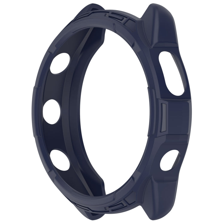For Garmin Forerunner 965 Armor Hollow Watch Protective Case(Midnight Blue)