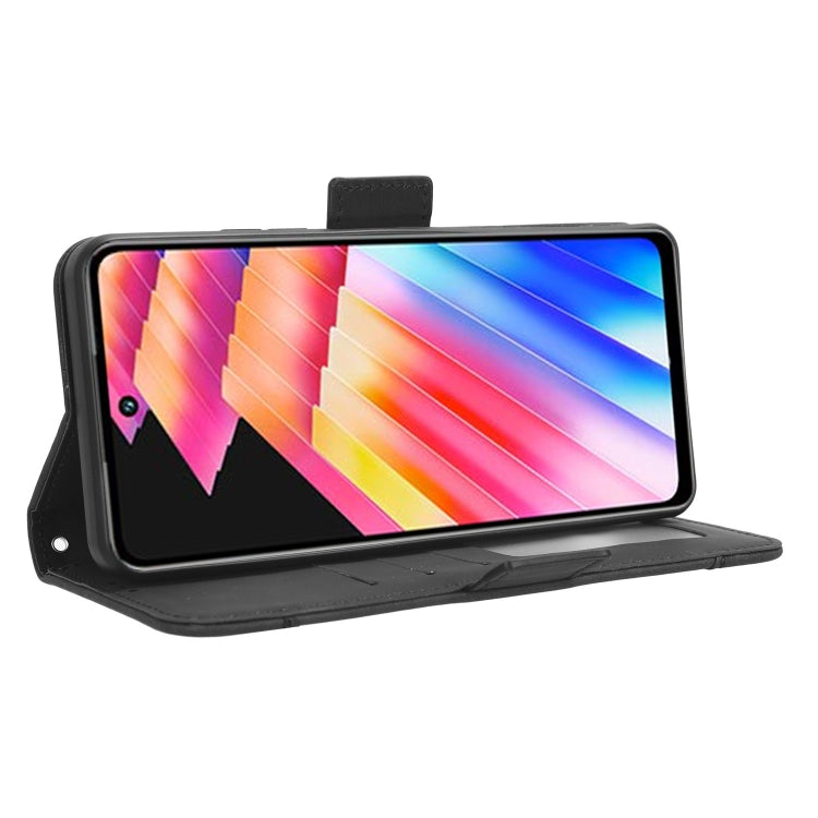 For Infinix Hot 30 4G X6831 Skin Feel Calf Texture Card Slots Leather Phone Case(Black) - free shipping - PMC Jewellery - Order now!
