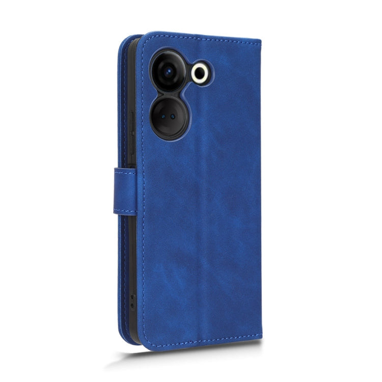 For TECNO Camon 20 Pro Skin Feel Magnetic Flip Leather Phone Case(Blue) - free shipping - PMC Jewellery - Order now!