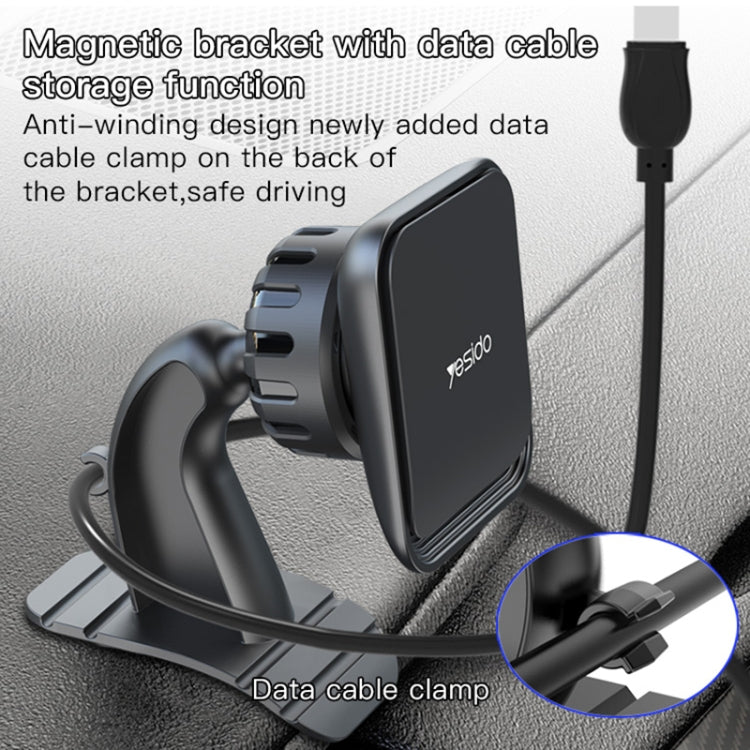 Yesido C110 Car Center Console Paste Magsafe Magnetic Phone Bracket(Black) - Universal Car Holders by Yesido | Online Shopping South Africa | PMC Jewellery | Buy Now Pay Later Mobicred
