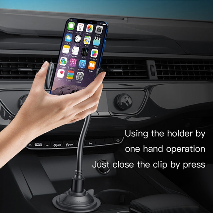 Yesido C112 Universal Car Water Cup Holder Telescopic Hose Phone Holder(Black) - free shipping - PMC Jewellery - Order now!