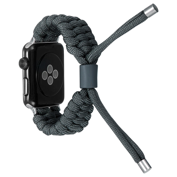Stretch Plain Silicone Bean Watch Band For Apple Watch Ultra 49mm(Dark Grey)