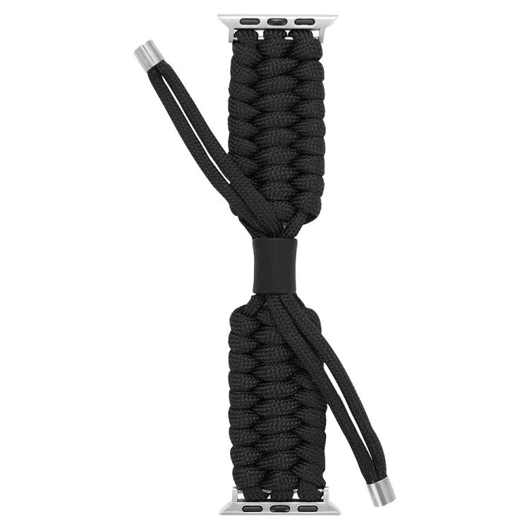Stretch Plain Silicone Bean Watch Band For Apple Watch 2 42 mm(Black)