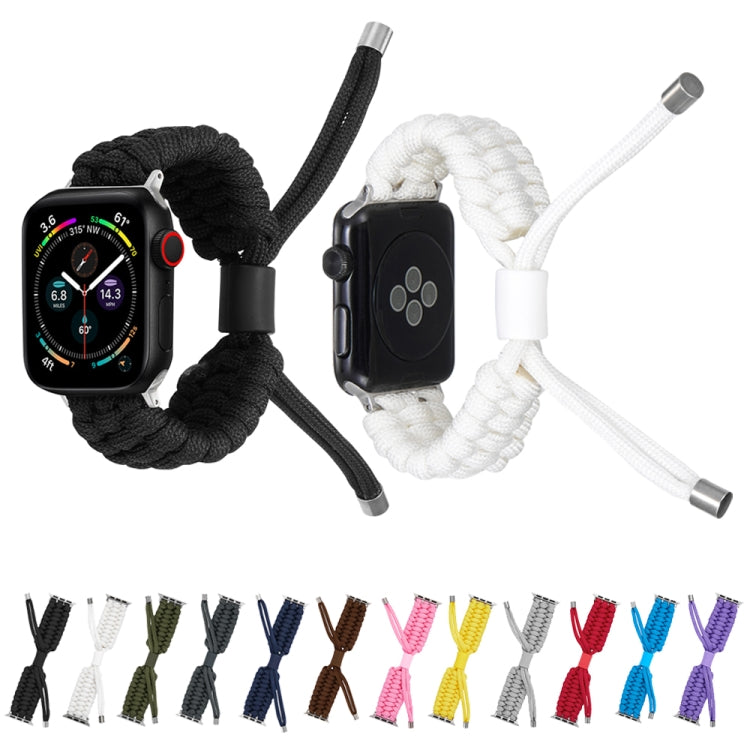 Stretch Plain Silicone Bean Watch Band For Apple Watch 4 44mm(Light Purple)