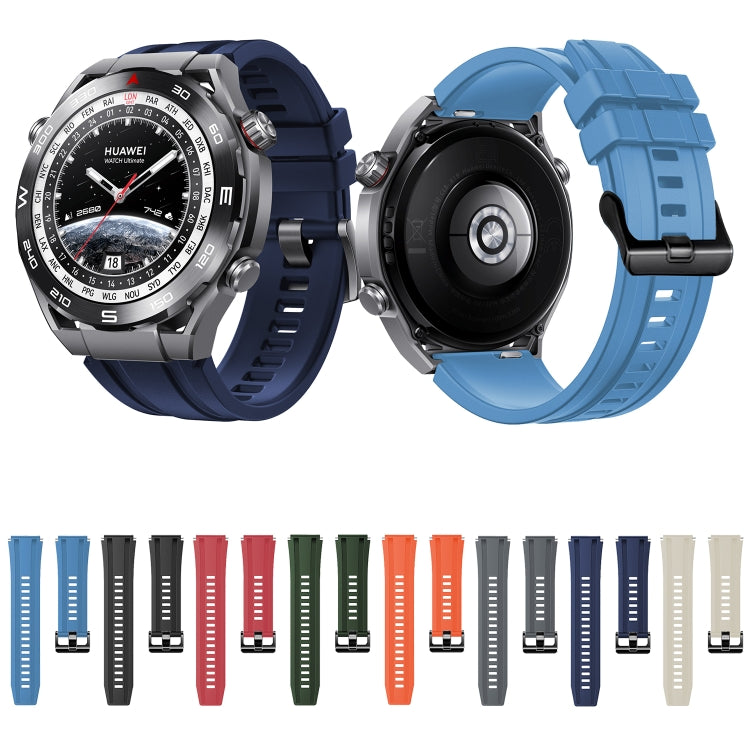 2pcs Regular Style For Huawei Watch Ultimate Silicone Replacement Watch Band(Green) - by PMC TechLife | Online Shopping South Africa | PMC TechLife