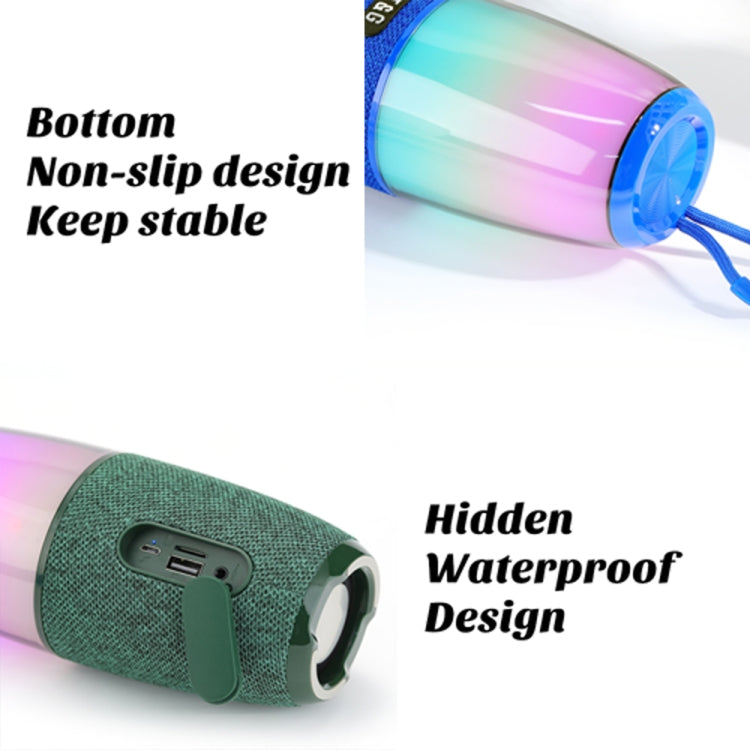 T&G TG644 5W High Power RGB Light Portable Bluetooth Speaker(Gery)