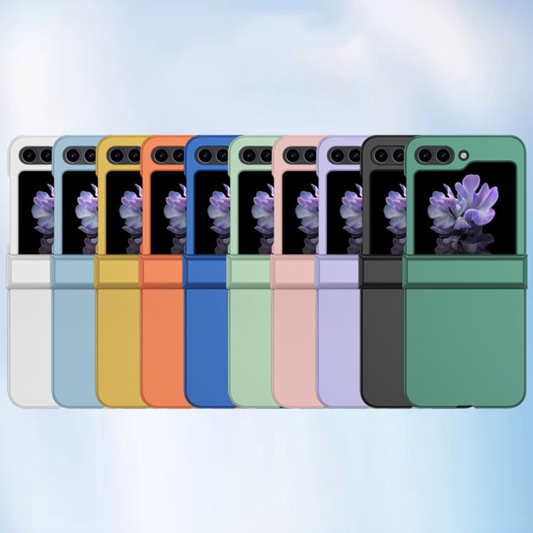 For Samsung Galaxy Z Flip5 Skin Feel PC Phone Case with Hinge(Blue)