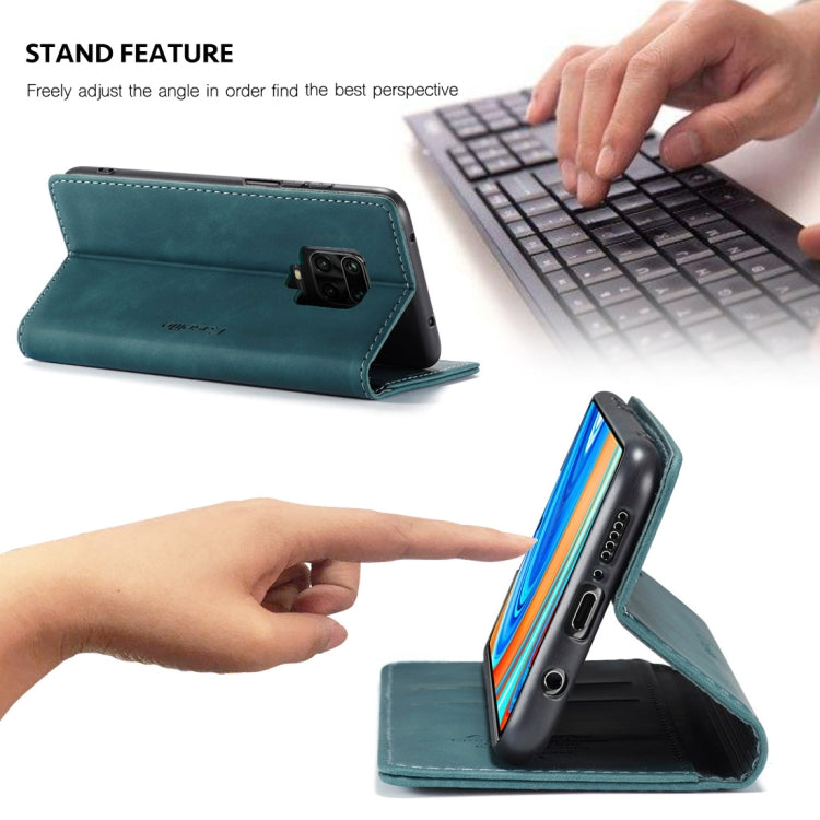 For Xiaomi Redmi Note 9 Pro/Note 9 Pro Max/Note 9s CaseMe 013 Multifunctional Horizontal Flip Leather Case, with Card Slot & Holder & Wallet(Blue)