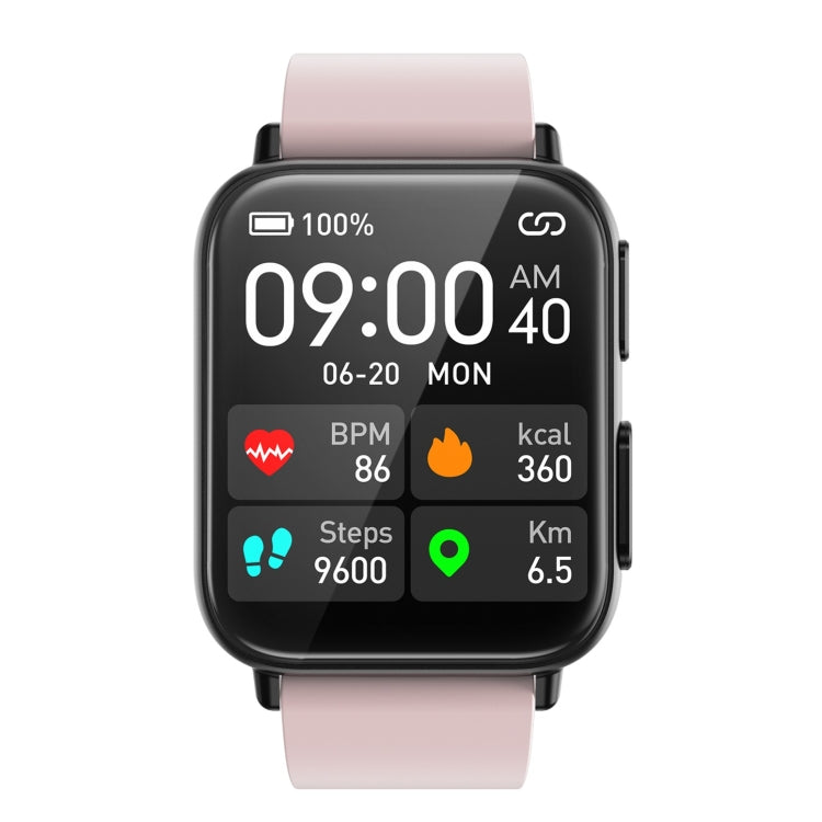 TK10 1.91 inch IP68 Water-resistant Silicone Band Smart Watch Supports AI Medical Diagnosis/ Blood Oxygen / Body Temperature Monitoring(Pink)