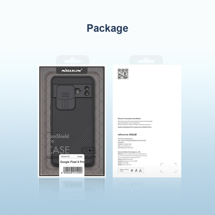 For Google Pixel 8 Pro NILLKIN CamShield Pro PC Phone Case(Black) - Google Cases by NILLKIN | Online Shopping South Africa | PMC Jewellery | Buy Now Pay Later Mobicred