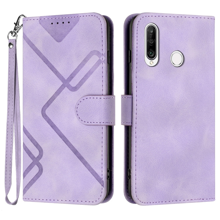For Honor 20S Russia /20 lite Russia Line Pattern Skin Feel Leather Phone Case(Light Purple)
