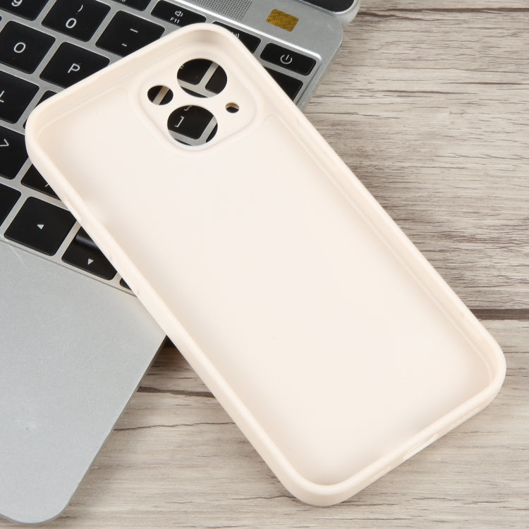 For iPhone 14 Milk Tea Astronaut Pattern Liquid Silicone Phone Case(Ivory White) - free shipping - PMC TechLife - Order now!
