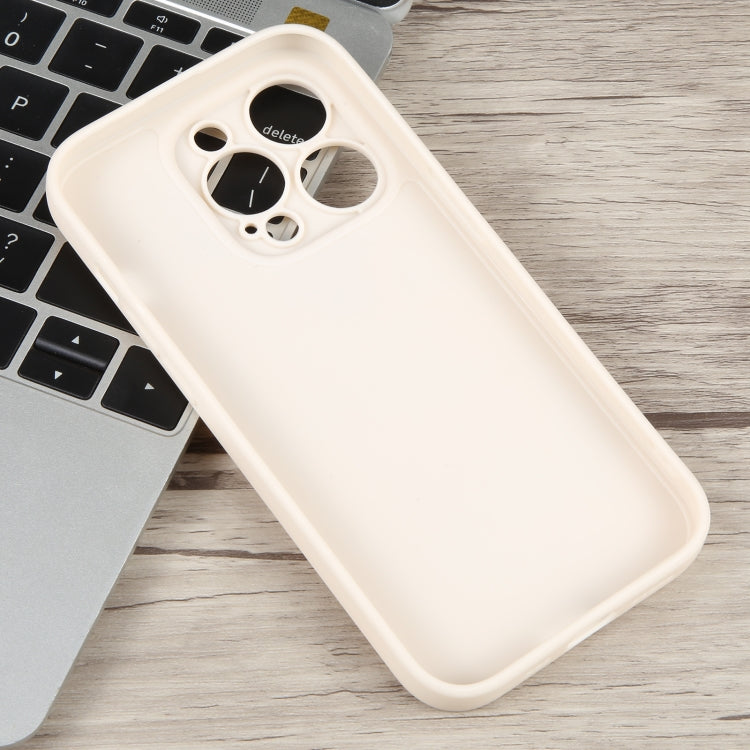 For iPhone 8 Plus / 7 Plus Milk Tea Astronaut Pattern Liquid Silicone Phone Case(Ivory White)