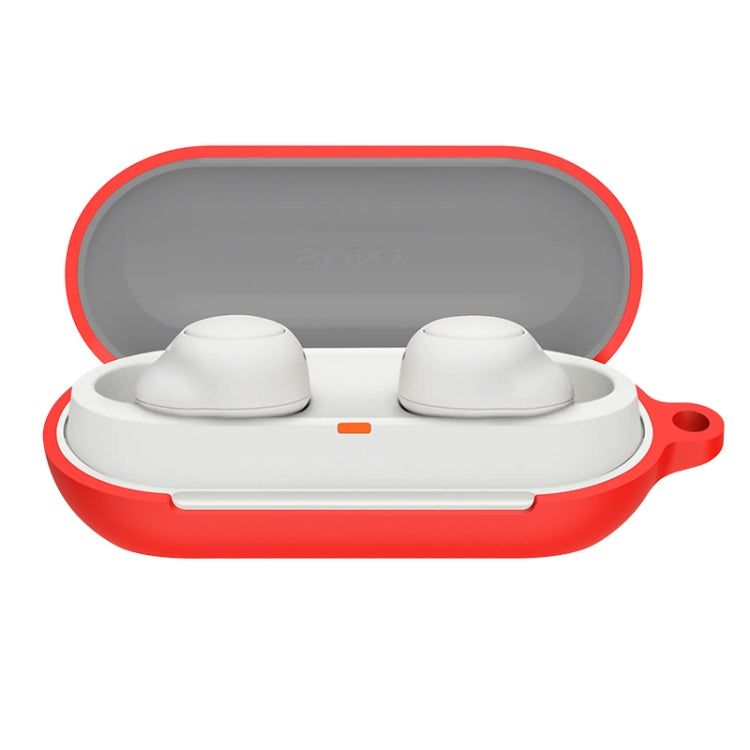 For Sony WF-C700N Bluetooth Earphone Silicone Protective Case(Red)