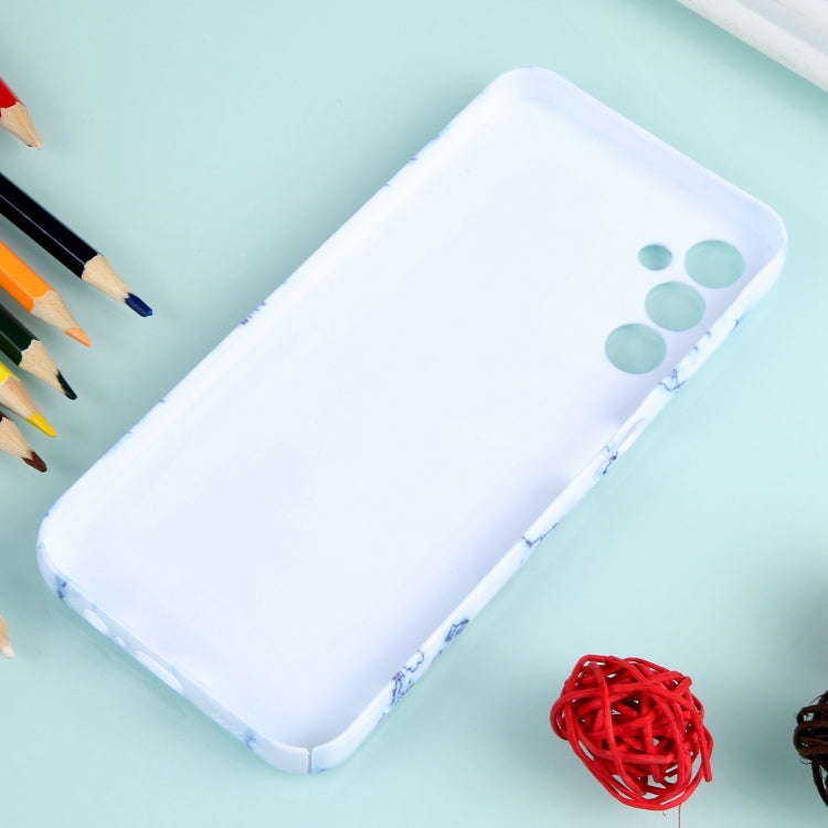 For Samsung Galaxy S23 5G Marble Pattern Phone Case(Blue White)