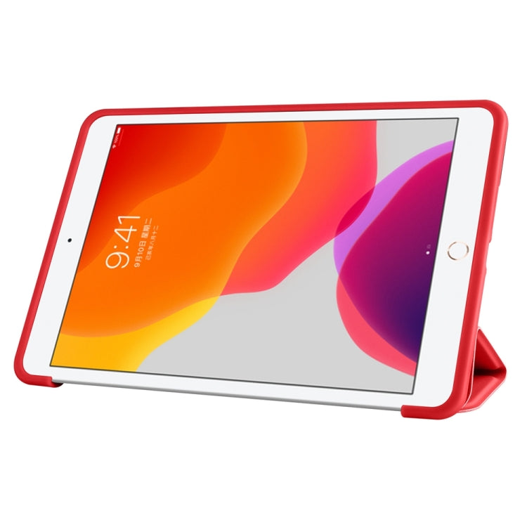 For iPad 9.7 2018 / 2017 / Air 2 / Air 3-folding TPU Horizontal Flip Leather Tablet Case with Holder(Red) - free shipping - PMC Jewellery - Order now!