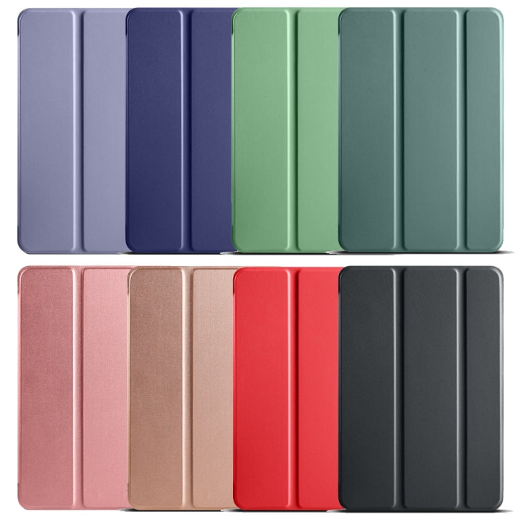 For iPad 9.7 2018 / 2017 / Air 2 / Air 3-folding TPU Horizontal Flip Leather Tablet Case with Holder(Red)