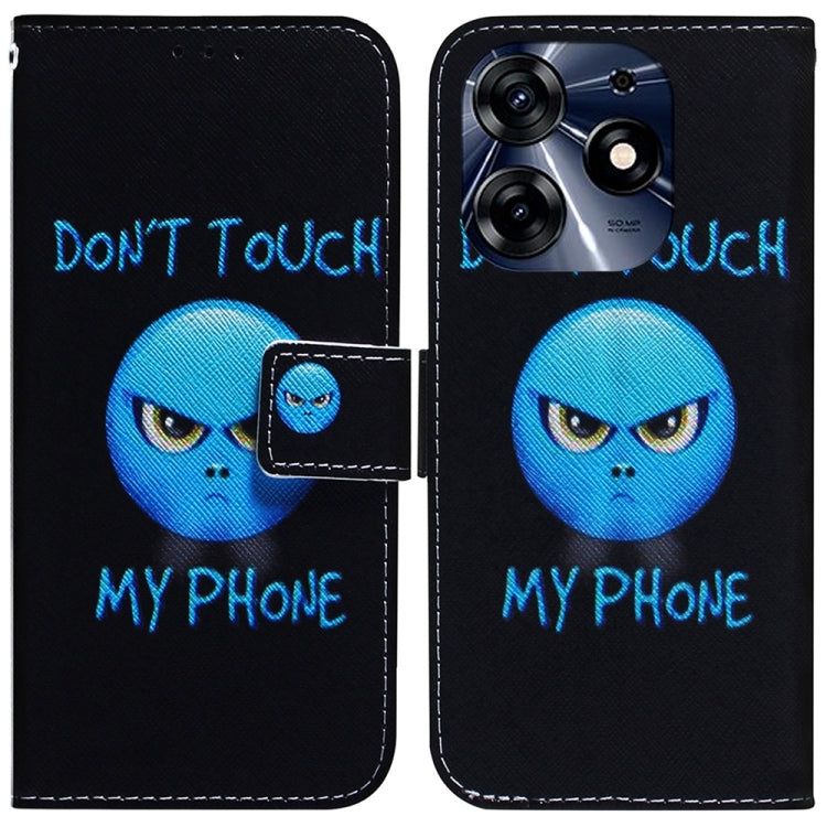 For Tecno Spark 10 Pro Coloured Drawing Flip Leather Phone Case(Anger) - free shipping - PMC Jewellery - Order now!