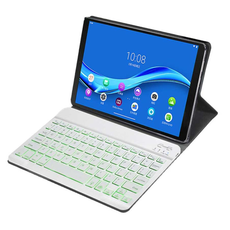 DY-M10P For Lenovo Smart Tab M10 HPD Plus TB-X606F 10.3 inch 2 in 1 Removable Magnetic ABS Bluetooth Keyboard + Protective Leather Tablet Case with Stand & Sleep / Wake-up & Pen Holder(Gold)
