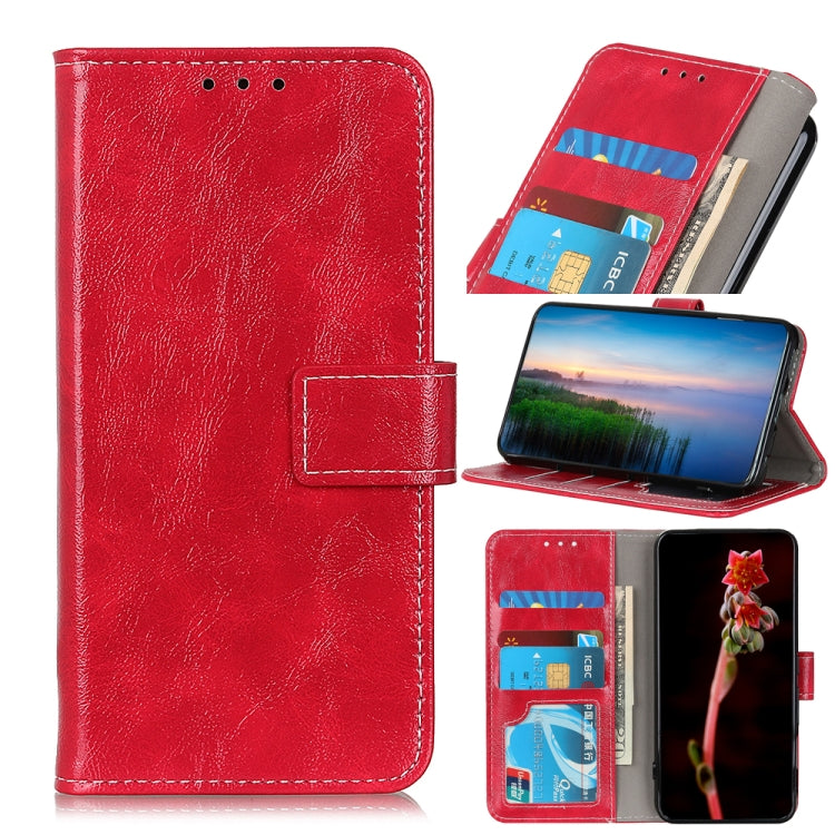 For Xiaomi Redmi Note 12S 4G Retro Crazy Horse Texture Horizontal Flip Leather Phone Case(Red)