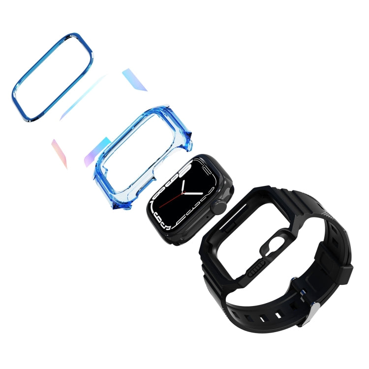 Armor Case Integrated TPU Watch Band For Apple Watch Ultra 49mm(Purple)