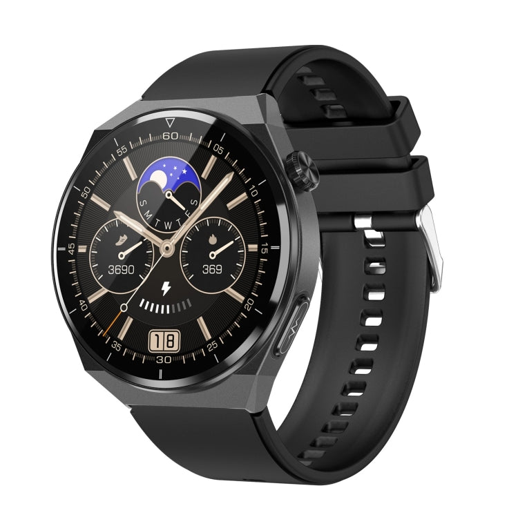 TK20 1.39 inch IP68 Water-resistant Silicone Band Smart Watch Supports ECG / Remote Families Care / Body Temperature Monitoring(Black)
