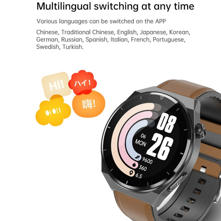 TK20 1.39 inch IP68 Water-resistant Silicone Band Smart Watch Supports ECG / Remote Families Care / Body Temperature Monitoring(Black)