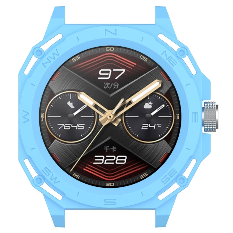 For Huawei Watch GT Cyber Armor Hollow Watch Protective Case(Sky Blue)