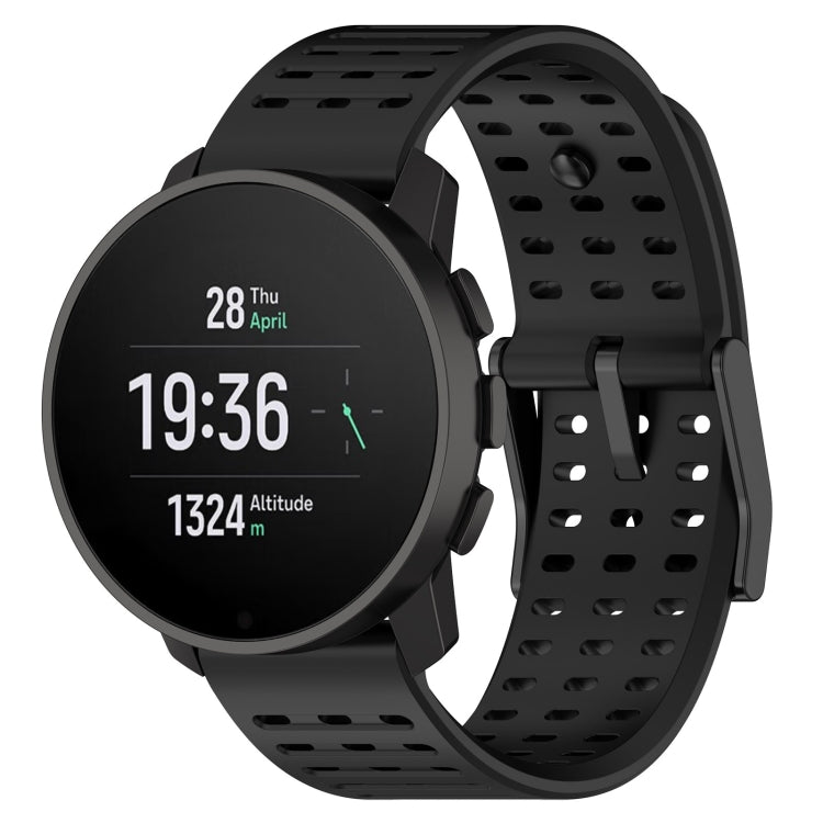 For Suunto 9 Peak Pro / Suunto Vertical Silicone Replacement Watch Band(Black)