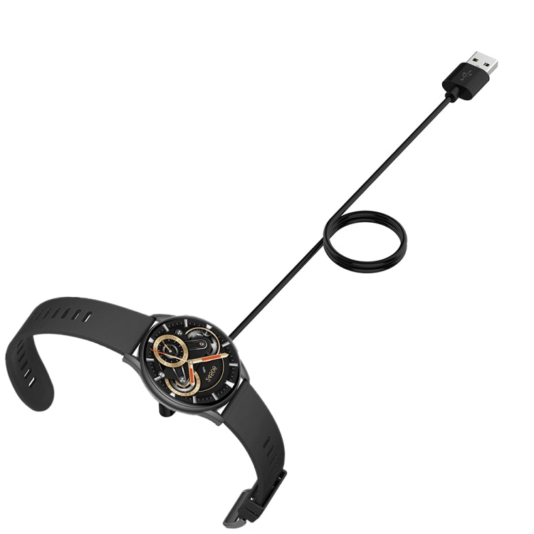 For Kieslect Smart Watch K10 / K11 Smart Watch Magnetic Charging Cable, ������:1m(Black) - Charger by PMC TechLife | Online Shopping South Africa | PMC TechLife