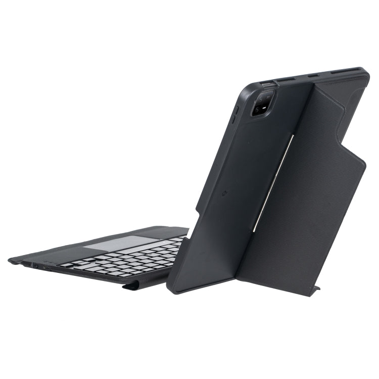 For Xiaomi Pad 6 / Pad 6 Pro T0N7-AS Detachable Pen Slot Touchpad Backlight Bluetooth Keyboard Leather Tablet Case(Black) - by PMC Jewellery | Online Shopping South Africa | PMC Jewellery